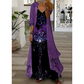 Women's Flowy Printed Dress with Cover-Up Set