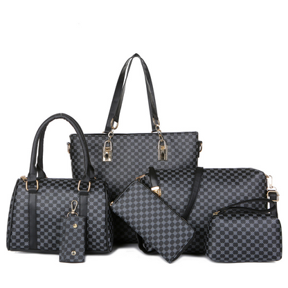 6-Piece Women's Fashion Handbag Set