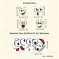 4 Sheets Funny Smiley Face Stickers