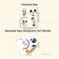 4 Sheets Funny Smiley Face Stickers