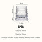 🥃🔥 50% OFF! 360° Rotating Whiskey Glass Tumbler – Smooth Swivel Base, Crystal Clear Glass, Heavy Bottom for Balanced Sipping ✨