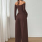 👗✨Women's Elegant Halter Neck Deep V Jumpsuit✨