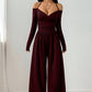 👗✨Women's Elegant Halter Neck Deep V Jumpsuit✨