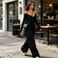 👗✨Women's Elegant Halter Neck Deep V Jumpsuit✨