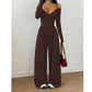 👗✨Women's Elegant Halter Neck Deep V Jumpsuit✨