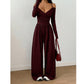 👗✨Women's Elegant Halter Neck Deep V Jumpsuit✨