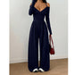 👗✨Women's Elegant Halter Neck Deep V Jumpsuit✨
