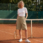Women's Casual Cotton Linen Shorts with Pockets