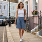 Women's Casual Cotton Linen Shorts with Pockets