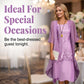 Women's Knee-Length Formal Dress and Cardigan Set