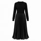 🌸LAST DAY SALE: ONLY ￡22.99!!✨ Effortless Elegance | Women's Pleated Round-Neck Maxi Dress 🌟