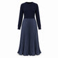 🌸LAST DAY SALE: ONLY ￡22.99!!✨ Effortless Elegance | Women's Pleated Round-Neck Maxi Dress 🌟