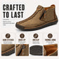 Men's Casual Stitched Boots with Zipper