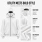 Unisex's Zip-Up Double-Hooded Sweatshirt