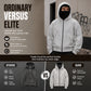 Unisex's Zip-Up Double-Hooded Sweatshirt