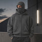 Unisex's Zip-Up Double-Hooded Sweatshirt