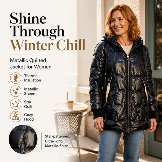 Women's Winter Warm Hooded Mid-Length Coats