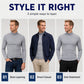 🔥✨Men's Slim Fit Mock Turtleneck Top – Sleek, Stretchy, Modern Everyday Essential