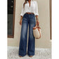 ⏳LAST DAY SALE ONLY ￡23.99!!🔥👖 Flattering High Rise, Easy Stretch | Women's Washed Straight-Leg Jeans