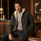 Men's Thick Sherpa-Lined Hooded Jacket