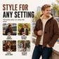 Men's Thick Sherpa-Lined Hooded Jacket
