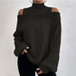 🖤Black Friday Sale:50% OFF🖤 ❄️ Women’s Fashion High Neck Off-Shoulder Knit Sweater