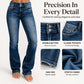 💖Black Friday Mega Deal – 50% off!💖👖Women's Double-Button High-Waisted Bootcut Jeans