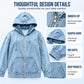 Women's Loose-Fit Hooded Denim Jacket