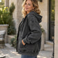 Women's Loose-Fit Hooded Denim Jacket