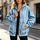 Women's Loose-Fit Hooded Denim Jacket