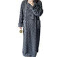 Women's Warm Plush Long Nightgown