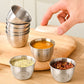Mini Stainless Steel Dipping and Seasoning Sauce Cups