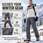 🏕️ Clean Cargo Look, Toasty Lined Comfort | Men's Winter Plush-Lined Cargo Pants