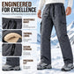 🏕️ Clean Cargo Look, Toasty Lined Comfort | Men's Winter Plush-Lined Cargo Pants