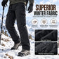 🏕️ Clean Cargo Look, Toasty Lined Comfort | Men's Winter Plush-Lined Cargo Pants
