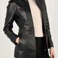 Faux Leather Tailored Jacket