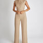 Women's Sleeveless Wide-Leg Jumpsuit