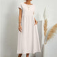 🔥Last Day Sale 49%🔥Spring Fashion Solid Color Cotton Linen Pocket Dress
